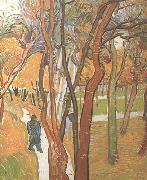 Vincent Van Gogh The Walk:Falling Leaves (nn04) Spain oil painting artist